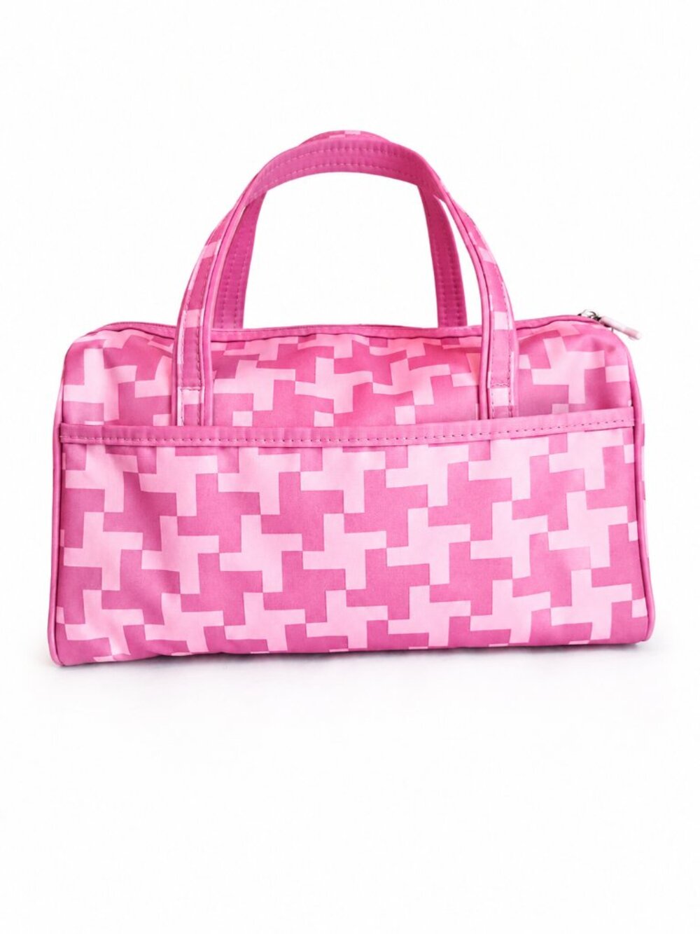 Sonia Kashuk Pink 4pc Cosmetic Travel Bag Set Y2K Geometric Organizer Barbiecore